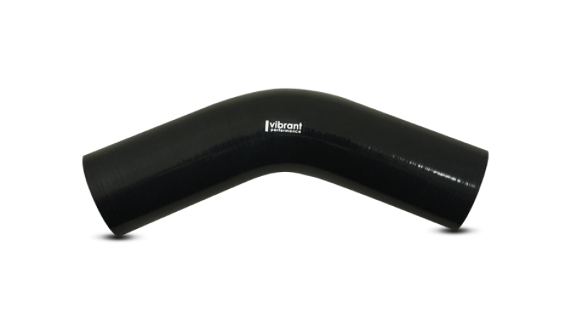Vibrant 45 Degree Silicone Elbow 1.625in ID x 5.00in Leg Length - Black - Image 2