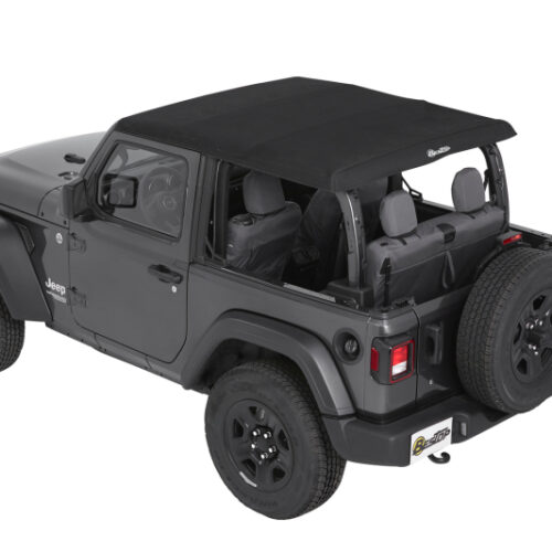 Bestop 18-26 Jeep Wrangler JL 2-Door Trektop (Premium Black Twill) - Image 4