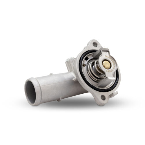 Alternative view of Mishimoto Thermostat with Housing for 12-18 Jeep Wrangler JK 90 Degree