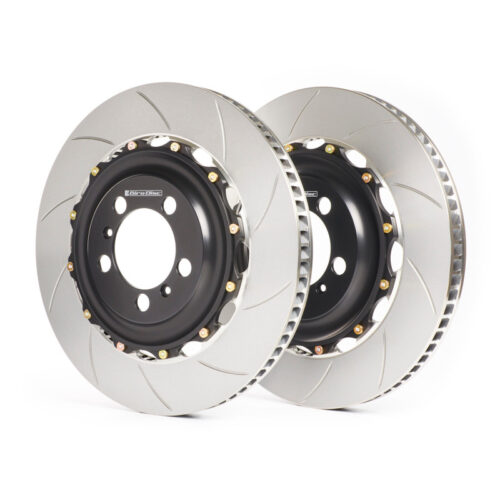 GiroDisc A1-311 Audi B9 S4/S5/SQ5 Zinc Plated Slotted Front 2-Piece Rotors