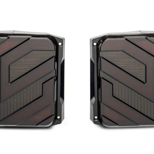 Raxiom for 2007-2018 Jeep Wrangler JK Axial Series Trident LED Tail Lights- Black Housing (Smoked Lens) - Image 5