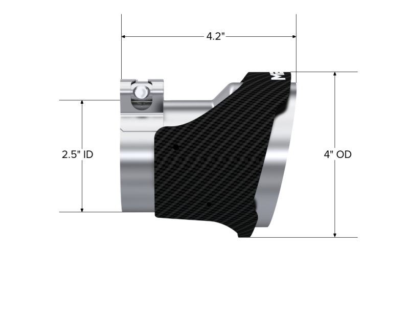 MBRP 18-22 Kia Stinger GT Bezel Kit Quad Tip CF - Image 5