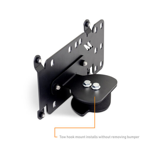Alternative view of Mishimoto 2011+ Ford F-250/F-350 License Plate Relocation Bracket