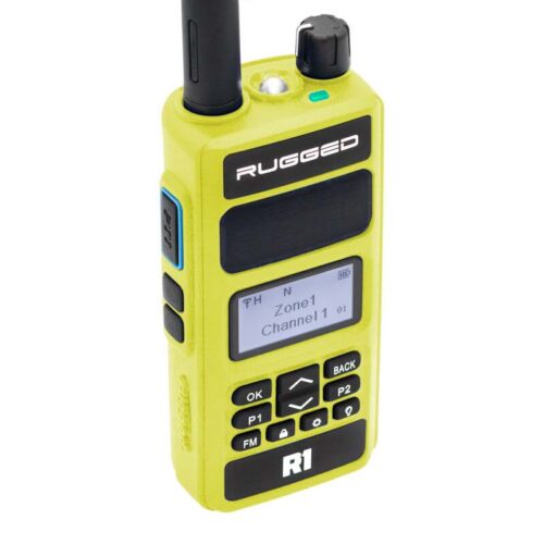 Rugged Radios Rugged R1 - Business Band Two Way Handheld Radio - Digital and Analog Safety Yellow - Image 2