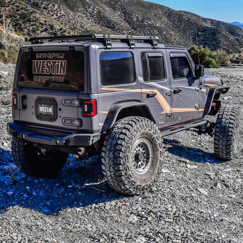 Westin 18-25 Jeep Wrangler JL XTS Rear Bumper - Textured Black - Image 10