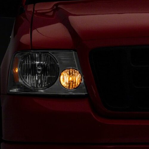 Raxiom for 2004-2008 Ford F-150 Axial Series OEM Style Replacement Headlights- Chrome Housing (Clear Lens) - Image 5
