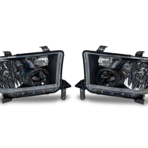 Raxiom for 2007-2013 Toyota Tundra OEM Style Headlights- Black Housing- Clear Lens - Image 2