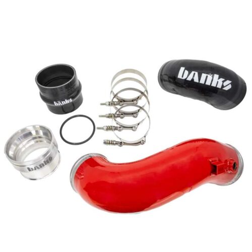 Alternative view of Banks Power 23-24 Ford Super Duty 6.7L High Output Boost Tube Upgrade Kit - Red
