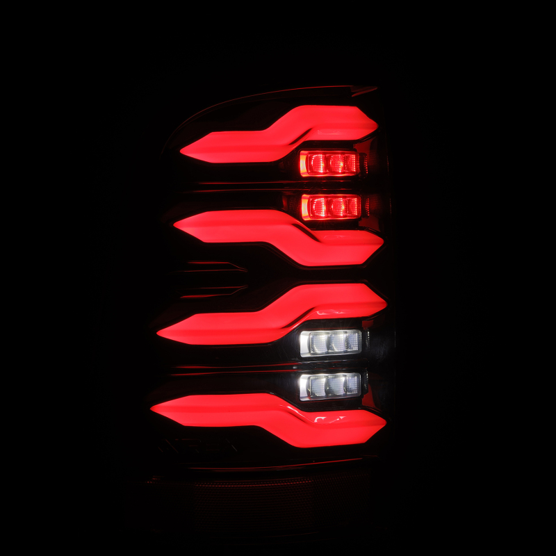 AlphaRex 09-18 Dodge Ram Luxx-Series LED Tail Lights Black w/ Activation Light & Sequential Signal - Image 3