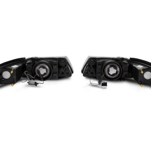 Raxiom for 1999-2004 Ford Mustang Axial Series Headlights w/ LED Bar- Black Housing (Clear Lens) - Image 6