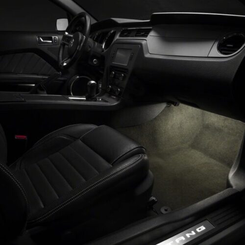 Raxiom for 2005-2014 Ford Mustang LED Footwell Lighting Kit- White - Image 2