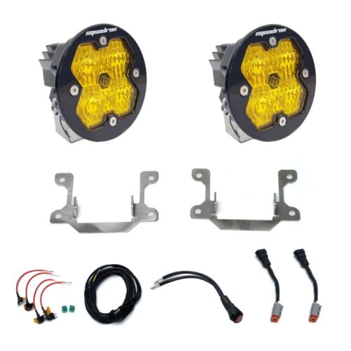 Baja Designs for 14-17 Ford Fiesta ST / 13-17 Focus ST Squadron-R Sport 2.0 Fog Pkt Kit (WC) -Baja Amber