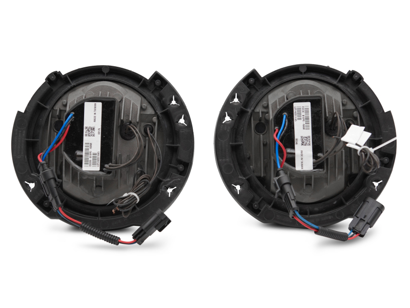 Raxiom for 2007-2018 Jeep Wrangler JK LED Halo Headlights- Black Housing (Clear Lens) - Image 5