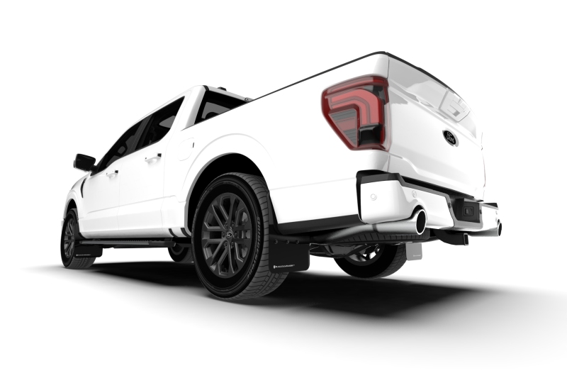 Rally Armor 21-26 Ford F-150 (Excl. Raptor) Black UR Mud Flap w/Metallic Black Logo - Image 2