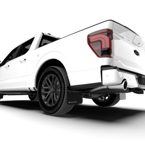 Rally Armor 21-26 Ford F-150 (Excl. Raptor) Black UR Mud Flap w/White Logo - Image 8