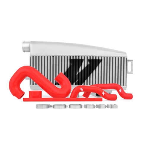 Mishimoto Intercooler Kit - Powder Coated Silver & Red Hoses for Subaru 02-07 WRX/04-07 STi Top-Mount