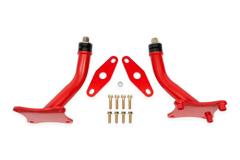 BMR 16-24 Chevrolet Camaro (6th Gen) Motor Mount Kit w/ Solid Bushings - Red - Image 2