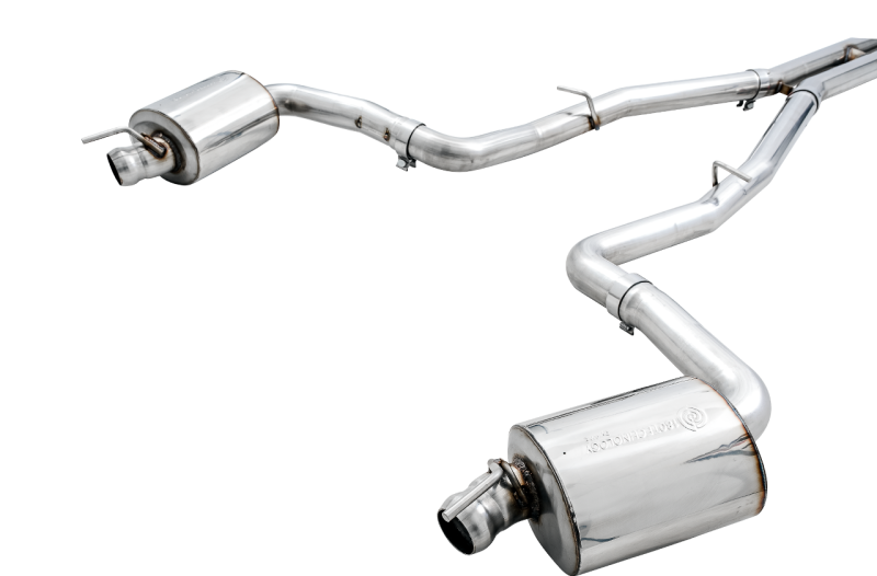AWE Tuning Touring Edition Exhaust - Use Stock Tips for 2015+ Dodge Challenger 6.4L/6.2L Non-Resonated - Image 4