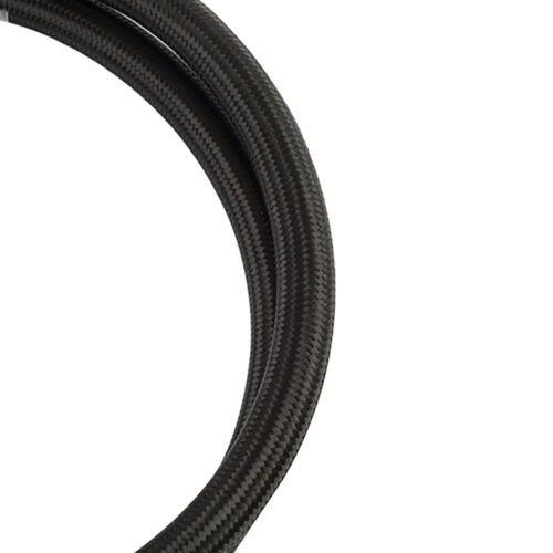 Mishimoto 3Ft Stainless Steel Braided Hose w/ -6AN Fittings - Black - Image 2