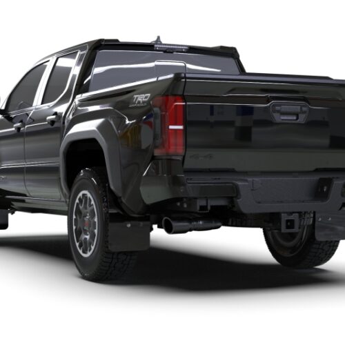 Alternative view of Rally Armor 24-26 Toyota Tacoma Gen 4 Black UR Mud Flap w/Metallic Black Logo