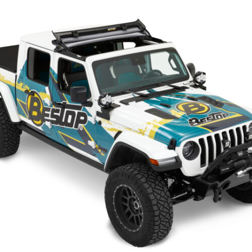 Bestop 20-26 Jeep Gladiator / 18-26 Wrangler JL Sunrider For Hardtop (Black Diamond) - Image 5