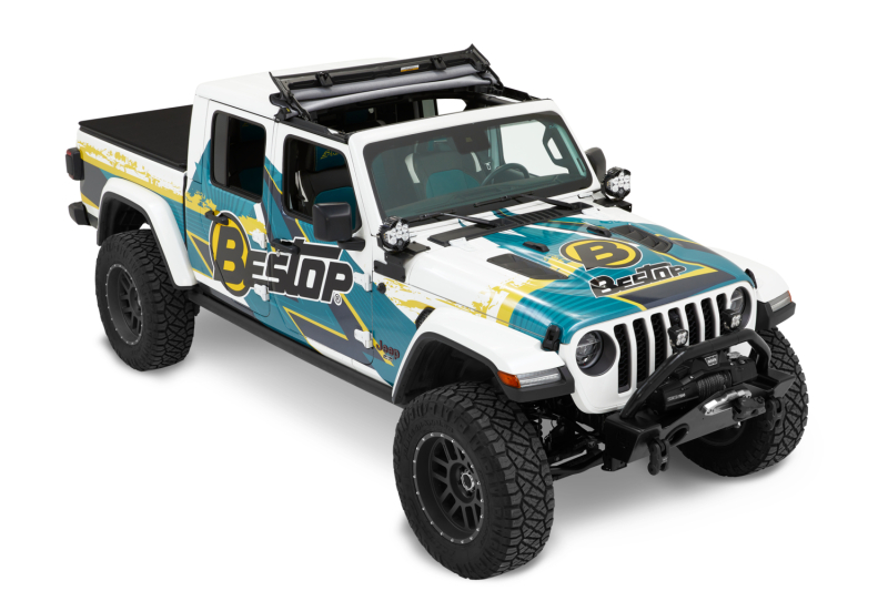 Bestop 20-26 Jeep Gladiator / 18-26 Wrangler JL Sunrider For Hardtop (Black Diamond) - Image 5
