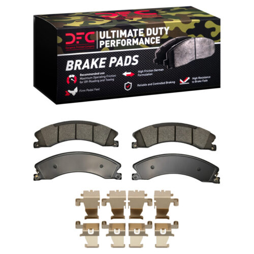 DFC 09-24 Chevrolet Silverado 3500 HD Front/Rear Ultimate Duty Perf Brake Pads & Hardware Kit