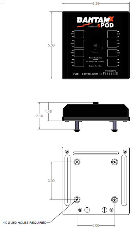 sPOD BantamX Touchscreen for 36in Battery Cables - Image 3