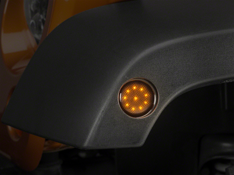 Raxiom for 2007-2018 Jeep Wrangler JK LED Side Marker Lights- Smoked
