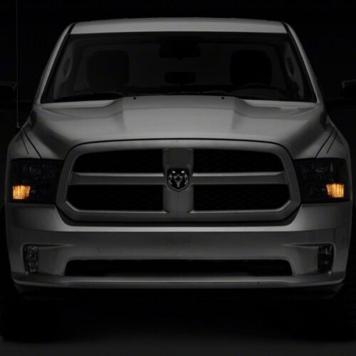 Raxiom for 2009-2018 Dodge RAM 1500 Axial Series Euro Style Headlights w/ Dual Bulb Blk Housing (Clear Lens) - Image 10