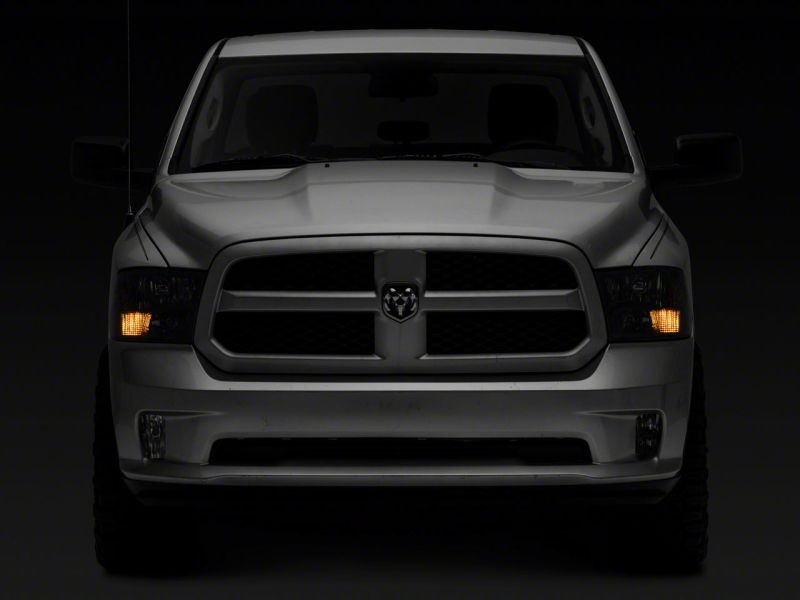 Raxiom for 2009-2018 Dodge RAM 1500 Axial Series Euro Style Headlights w/ Dual Bulb Blk Housing (Clear Lens) - Image 10