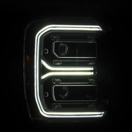 AlphaRex 23-26 Ford F-250 SD LUXX LED Proj Headlights Alpha Blk w/Activ Light/Seq Signal/Switchback - Image 4