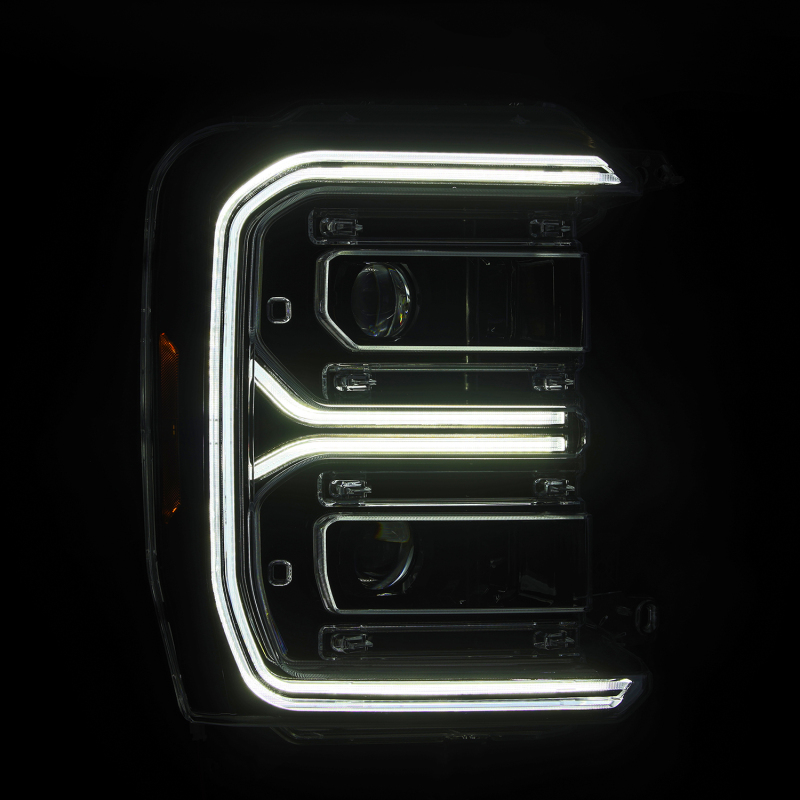 AlphaRex 23-26 Ford F-250 SD LUXX LED Proj Headlights Alpha Blk w/Activ Light/Seq Signal/Switchback - Image 4
