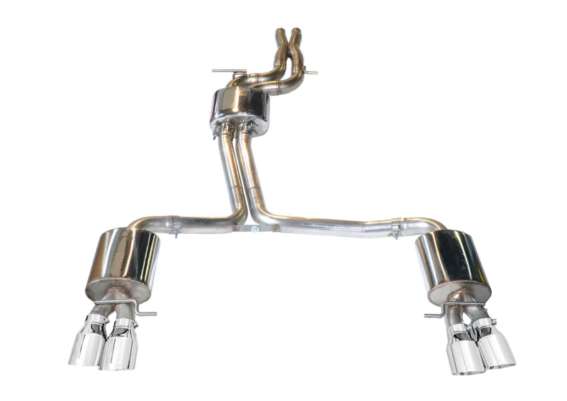 AWE Tuning Touring Edition Exhaust - Chrome Silver Tips (90mm) for Audi B8 / B8.5 S4 3.0T