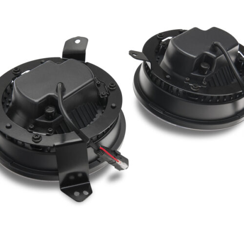 Raxiom for 2018-2022 Jeep Wrangler JL/JT Axial Series LED Headlights- Black Housing (Clear Lens) - Image 6