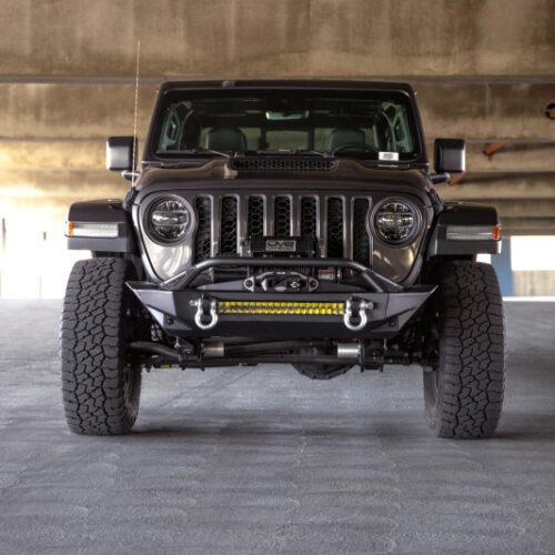 DV8 Offroad FBJL-11 07-23 Jeep Wrangler JK/JL & Gladiator JT FS-1 Series Stubby Front Bumper - Image 4