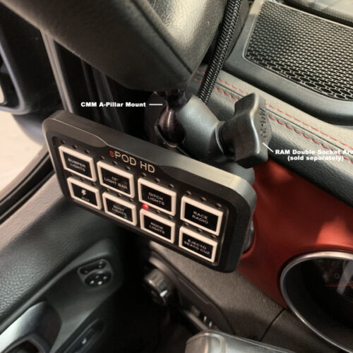 sPOD CMM JL A-Pillar 1in Ball Mount - Image 4