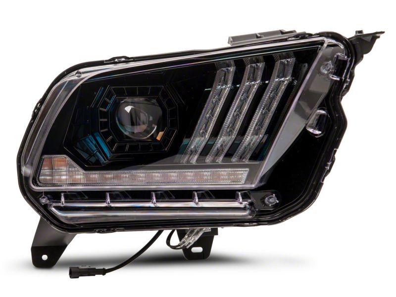 Raxiom for 2010-2012 Ford Mustang LED Projector Headlights SEQL Turn Signals- Black Housing (Clear Lens) - Image 2