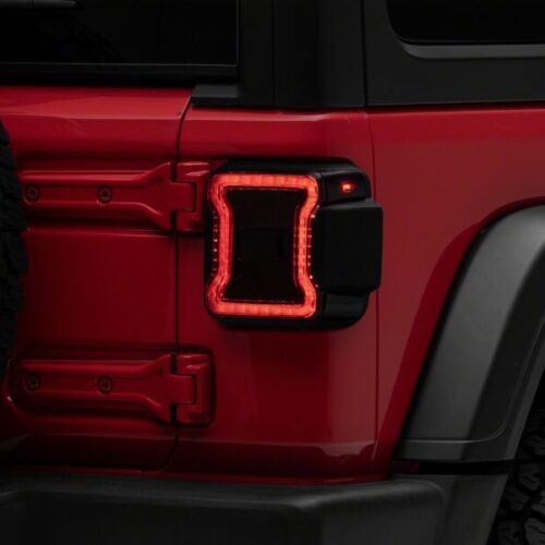 Raxiom for 2018-2026 Jeep Wrangler JL LED Tail Lights- Red Housing- Smoked Lens - Image 9