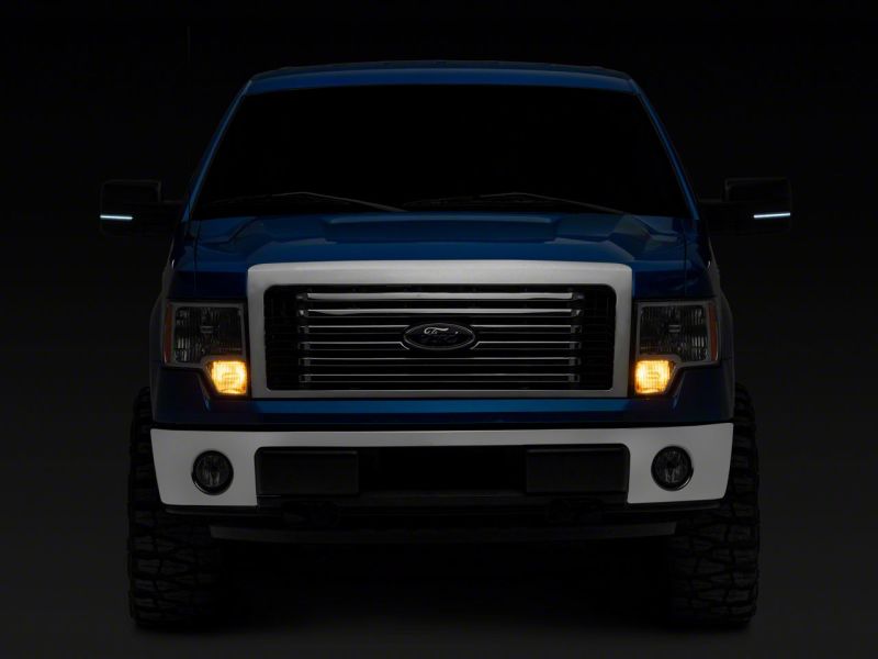 Raxiom for 2009-2014 Ford F-150 Axial Series White LED Mirror Turn Signal- Smoked - Image 8