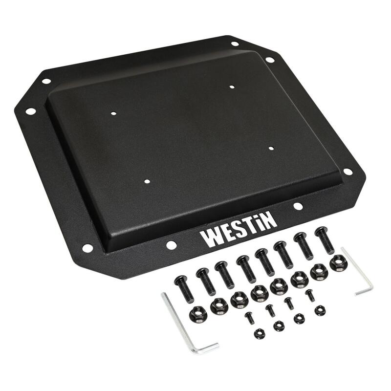 Westin 21-25 Ford Bronco (Excl. Sport) Spare Tire Delete Plate - Tex. Blk - Image 5