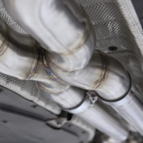 Alternative view of Dinan for 20-23 BMW X5 M/X6 M (F95/F96) High Flow Middle Exhaust - 3.25in - Stainless Steel