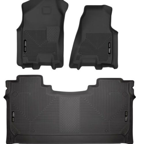 Alternative view of Husky Liners 94001 19 Dodge Ram 1500 Crew Cab Weatherbeater Black Front & 2nd Seat Floor Liners