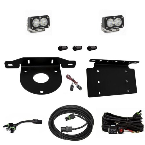Baja Designs for 2021+ Ford Bronco Dual S1 Sport W/C Reverse Kit w/Lic Plate w/Upfitter