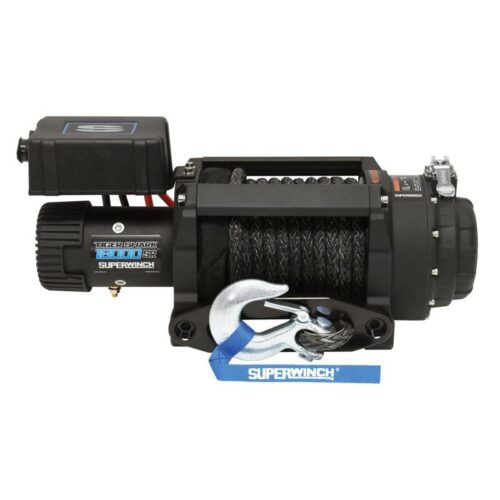 Superwinch 18000 LBS 12V DC 33/64in x 79 ft Synthetic Rope Tiger Shark 18000SR Winch - Image 9