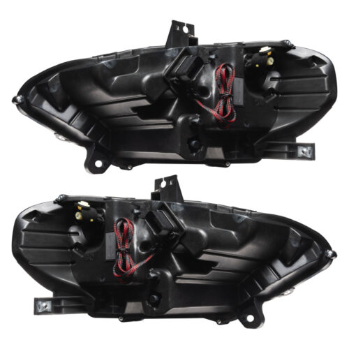 Oracle Lighting 18-23 Ford Mustang Dynamic ColorSHIFT LED Headlights - Black Series - Image 5