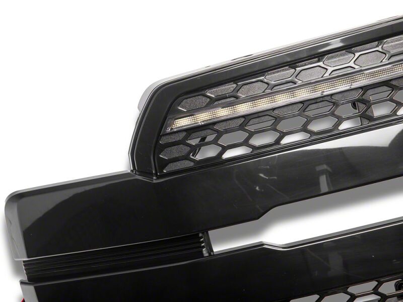 Raxiom for 2018-2020 Ford F-150 CXR Series LED Upper Replacement Grille with White DRL- Black - Image 5