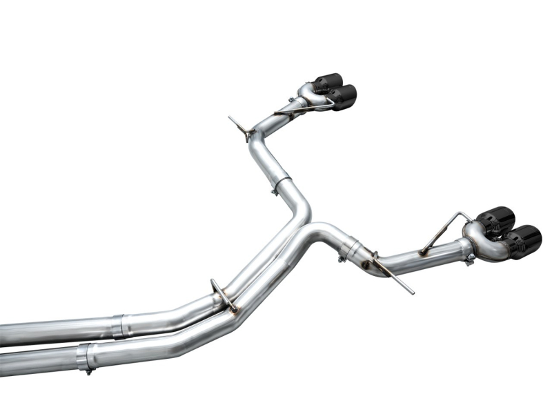 AWE Tuning Track Edition Exhaust - Diamond Black Tips for 19-23 Audi C8 S6/S7 2.9T V6 AWD - Image 10