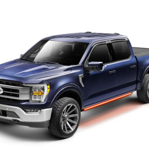 Alternative view of AMP Research PowerStep Vision for 21-24 Ford F-150 SuperCrew