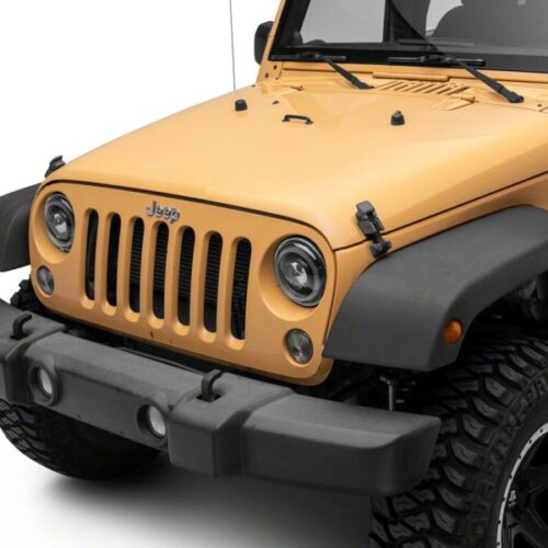 Raxiom for 2007-2018 Jeep Wrangler JK Axial Series 7-In Dragon Eye LED Headlights- Blk Housing (Clear Lens) - Image 6